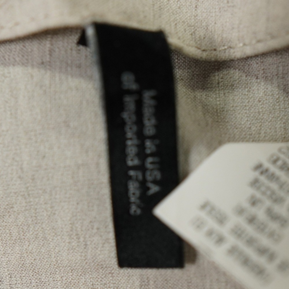 Theory Simonne Crunch Wide Leg Pants Size 00 Oatmeal Linen Blend Wide Leg Pants - Picture 4 of 10